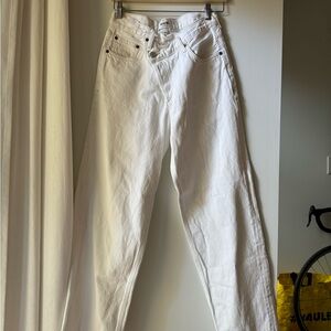 Agolde Criss Cross Jean White
